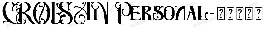 CROISAN Personal字体转换